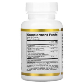 Thành phần vi chất của California Gold Nutrition Life Boost 60 Veggie Capsules 898220021086