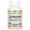 Thực phẩm chức năng California Gold Nutrition Liposomal Vitamin K2+ D3 60 Veggie Capsules 898220018758