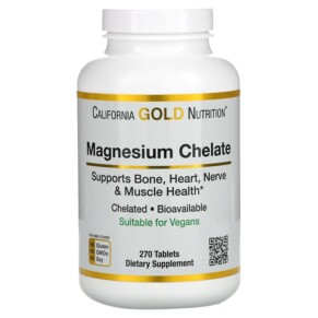 Thực phẩm chức năng California Gold Nutrition Magnesium Chelate 270 Tablets 898220019694