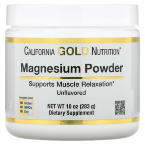 Thực phẩm chức năng California Gold Nutrition Magnesium Powder Beverage Unflavored 10 oz (283 g) 898220015641