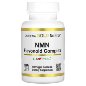 Thực phẩm chức năng California Gold Nutrition NMN Flavonoid Complex 60 Veggie Capsules 898220019229