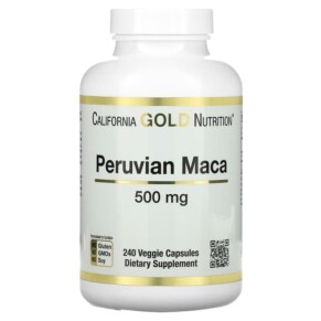 Thực phẩm chức năng California Gold Nutrition Peruvian Maca 500 mg 240 Veggie Caps 898220009503