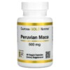 Thực phẩm chức năng California Gold Nutrition Peruvian Maca 500 mg 90 Veggie Capsules 898220009497