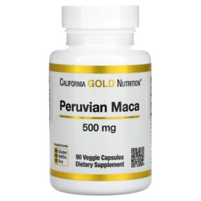 Thực phẩm chức năng California Gold Nutrition Peruvian Maca 500 mg 90 Veggie Capsules 898220009497