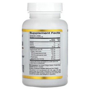 Thành phần vi chất của California Gold Nutrition Premium Krill Oil with SUPERBABoost 1.000 mg 60 Fish Softgels 898220018079