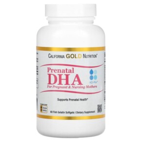 Thực phẩm chức năng California Gold Nutrition Prenatal DHA for Pregnant and Nursing Mothers 450 mg 60 Fish Gelatin Softgels 898220013364