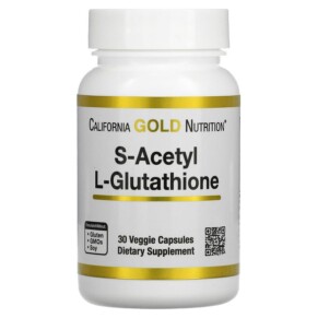 Thực phẩm chức năng California Gold Nutrition S-Acetyl L-Glutathione 100 mg 30 Veggie Capsules 898220018994