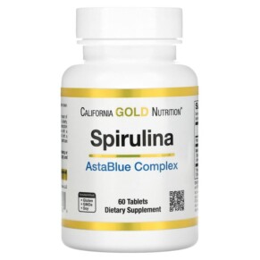 Thực phẩm chức năng California Gold Nutrition Spirulina AstaBlue Complex 60 Tablets 898220018574