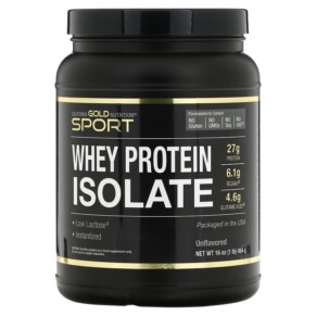 Thực phẩm chức năng California Gold Nutrition SPORT - Whey Protein Isolate 1 lb 16 oz (454 g) 898220010646