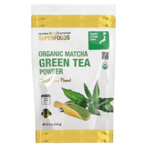 Thực phẩm chức năng California Gold Nutrition SUPERFOOD - Organic Matcha Green Tea Powder 4 oz 898220013104