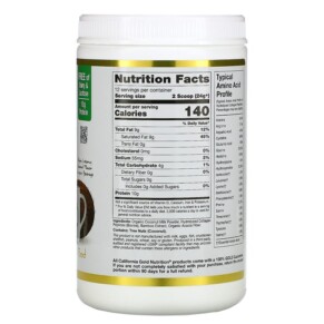 Thành phần vi chất của California Gold Nutrition SUPERFOODS Collagen Coconut Creamer Powder Unsweetened 10.2 oz (288 g) 898220012084