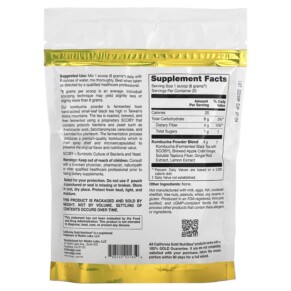 Thành phần vi chất của California Gold Nutrition SUPERFOODS - Kombucha Powder Ginger Lemon 5.64 oz (160 g) 898220021659