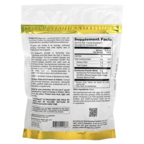 Thành phần vi chất của California Gold Nutrition SUPERFOODS - Kombucha Powder Unflavored 5.64 oz (160 g) 898220021666