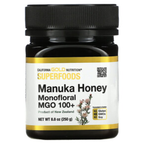 Thực phẩm chức năng California Gold Nutrition SUPERFOODS Manuka Honey Monofloral MGO 100+ 8.8 oz (250 g) 898220019786