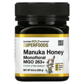 Thực phẩm chức năng California Gold Nutrition SUPERFOODS Manuka Honey Monofloral MGO 263+ 8.8 oz (250 g) 898220019779