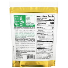 Thành phần vi chất của California Gold Nutrition SUPERFOODS - Organic Beet Powder 8.5 oz (240 g) 898220012138