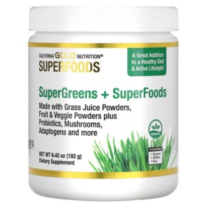 Thực phẩm chức năng California Gold Nutrition SUPERFOODS - Supergreens + Superfoods 6.42 oz (182 g) 898220018093