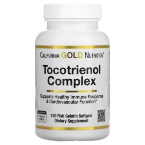 Thực phẩm chức năng California Gold Nutrition Tocotrienol Complex Vitamin E and Mixed Tocotrienols 150 Fish Gelatin Softgels 898220017522