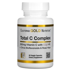 Thực phẩm chức năng California Gold Nutrition Total C Complex 500 mg 60 Veggie Capsules 898220018833