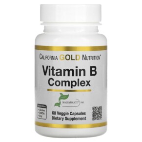 Thực phẩm chức năng California Gold Nutrition Vitamin B Complex 60 Veggie Capsules 898220012961