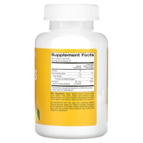 Thành phần vi chất của California Gold Nutrition Vitamin D3 Gummies No Gelatin No Gluten Mixed Berry & Fruit Flavors 25 mcg (1.000 IU) 90 Gummies 898220011964