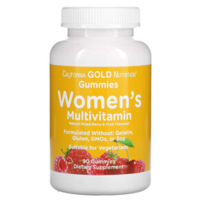 Thực phẩm chức năng California Gold Nutrition Women’s Multivitamin Gummies Mixed Berry and Fruit Flavors 90 Gummies 898220011995