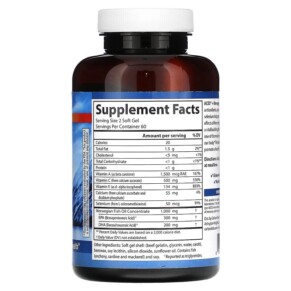 Thành phần vi chất của Carlson ACES + Omega 120 Softgels 088395444104