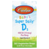 Carlson Baby's Super Daily D3 10 mcg (400 IU) 0.35 fl oz (10.3 ml) 5 Thực phẩm chức năng Carlson Baby's Super Daily D3 10 mcg (400 IU) 0.35 fl oz (10.3 ml) 088395012501