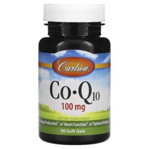 Thực phẩm chức năng Carlson CoQ10 100 mg 90 Soft Gels 088395082412