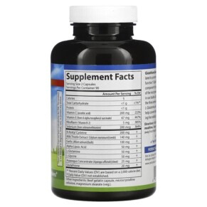Carlson Glutathione Booster 180 Capsules 3 Thành phần vi chất của Carlson Glutathione Booster 180 Capsules 088395048524