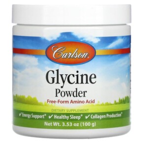 Thực phẩm chức năng Carlson Glycine Powder Free Form Amino Acid 3.53 oz (100 g) 088395068355