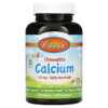 Carlson Kid's Chewable Calcium Natural Vanilla 250 mg 60 Tablets 4 Thực phẩm chức năng Carlson Kid's Chewable Calcium Natural Vanilla 250 mg 60 Tablets 088395050831