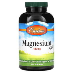 Thực phẩm chức năng Carlson Magnesium Gels 400 mg 250 Soft Gels 088395052026