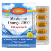 Thực phẩm chức năng Carlson Maximum Omega 2000 Natural Lemon Flavor 1.000 mg 30 Softgels 088395600203