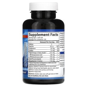 Thành phần vi chất của Carlson Omega-3s with SPMs 120 Softgels 088395214103