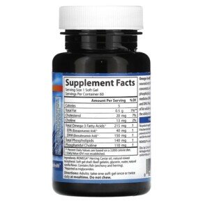 Thành phần vi chất của Carlson Omega-3s with SPMs 60 Soft Gels 088395214004