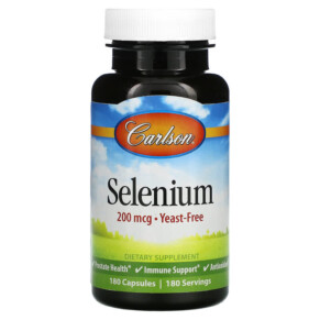 Thực phẩm chức năng Carlson Selenium 200 mcg 180 Capsules 088395052828