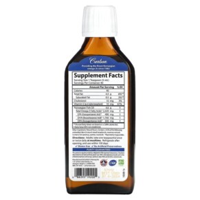 Thành phần vi chất của Carlson Super DPA Berry Lemonade 6.7 fl oz (200 ml) 088395192005