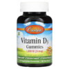 Thực phẩm chức năng Carlson Vitamin D3 Gummies Natural Fruit Flavors 25 mcg (1.000 IU) 60 Gummies 088395494000
