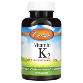 Thực phẩm chức năng Carlson Vitamin K2 MK-4 (Menatetrenone) 5 mg 180 Capsules 088395010019