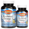 Thực phẩm chức năng Carlson Wild Norwegian EcoSmart Omega-3 Natural Lemon 500 mg 90 + 30 Soft Gels 088395018046