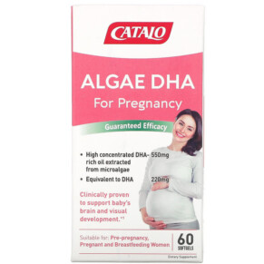 Thực phẩm chức năng Catalo Naturals Algae DHA for Pregnancy 60 Softgels 810399027492