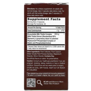 Thành phần vi chất của Catalo Naturals Extra Liver Formula 60 Vegetarian Capsules 810399026068