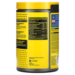 Thành phần vi chất của Cellucor BCAA Sport All Day Hydration & Recovery Cherry Limeade 11.6 oz (330 g) 810390029075