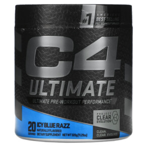 Thực phẩm chức năng Cellucor C4 Ultimate Pre-Workout Performance Icy Blue Razz 11.29 oz (320 g) 842595112269