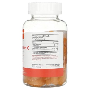 Thành phần vi chất của Chapter One C is For Vitamin C 60 Gummies 848998041076
