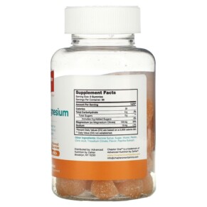 Thành phần vi chất của Chapter One M is for Magnesium Peach 60 Gummies 848998041267