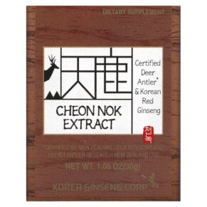 Thành phần vi chất của CheongKwanJang Cheon Nok Extract Korean Red Ginseng & Deer Antler 1.06 oz (30 g) 819079011776