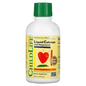 Thực phẩm chức năng ChildLife Essentials Essentials Liquid Calcium with Magnesium Natural Orange 16 fl oz (473 ml) 608274107007