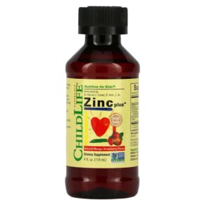 Thực phẩm chức năng ChildLife Essentials Essentials Zinc Plus Natural Mango Strawberry 4 fl oz (118 ml) 608274103504